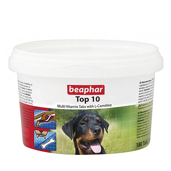 قرص مولتی ویتامین سگ تاپ تن بیفار - Beaphar Top 10 Multi Vitamin Tabs