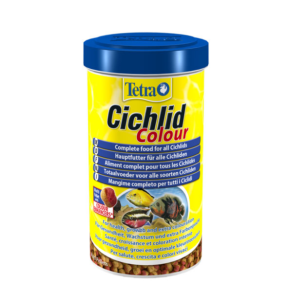 غذای گرانولی تقویت رنگ سیچلاید تترا - Tetra Cichlid Color