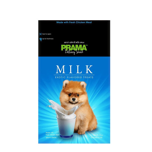 تشویقی سگ پراما Milk exotic flavored treats
