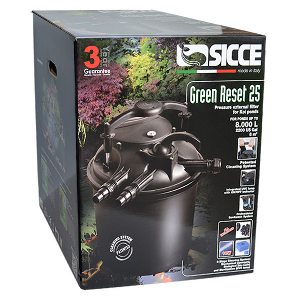 فیلتر سطلی همراه با UVC سیچه – Sicce Green Reset 25L